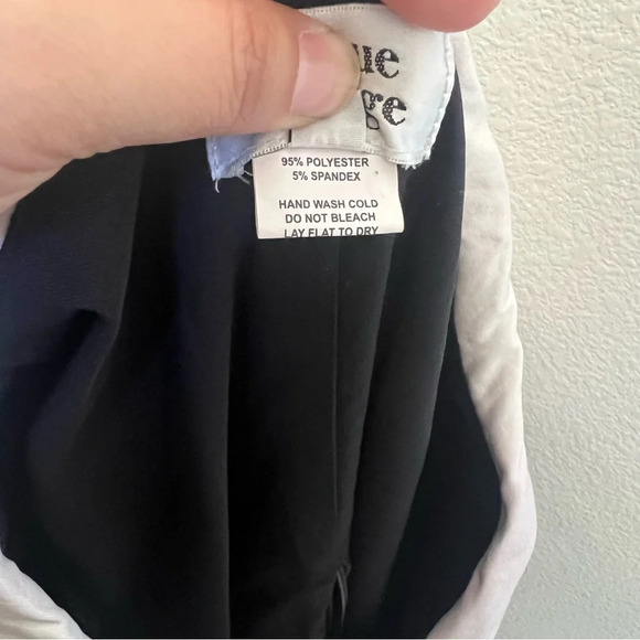 Unique Vintage Deadstock 1950’s Pinup Sailor Dress Black White Size Medium - Picture 8 of 12